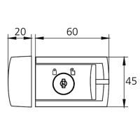Burg Wächter Winsafe WR 60 W SB 38351 Pantservergrendeling Wit - thumbnail