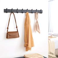 ACAZA Wandkapstok Zwart - thumbnail