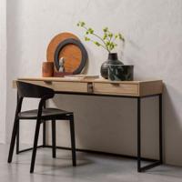 WOOOD Bureau 'Silas' Eiken, 140 x 44cm, kleur Naturel - thumbnail