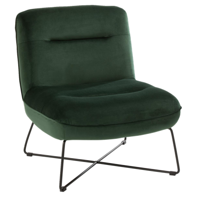 J-Line Fauteuil 'Stephan' kleur Groen J-Line Fauteuil 'Stephan' kleur Groen