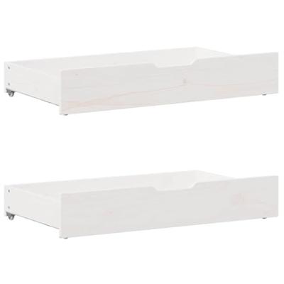 Bedframe zonder matras massief grenenhout wit 200x200 cm Bedframe zonder matras massief grenenhout wit 200x200 cm