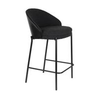 Dutchbone Rodin barkruk H65 Zwart - thumbnail