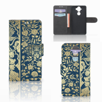 Nokia 8 Sirocco | Nokia 9 Hoesje Beige Flowers - thumbnail