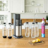 SodaStream Quick Connect CO2-reservecilinder CQC + glazen fles bruiswatertoestel - thumbnail