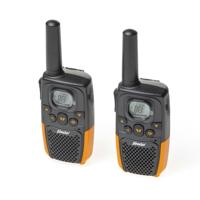Walkie-Talkie Set | 2 Handsets | Tot 7 km | Frequentiekanalen: 8 | PTT / VOX | 24 uur stand-by | Inclusief oplaadbasis | Koptelefoonuitgang | Blauw / Zwart - thumbnail