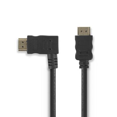 High Speed HDMI-Kabel met Ethernet | HDMI-Connector - HDMI-Connector Links Haaks | 1,5 m | Zwart High Speed HDMI-Kabel met Ethernet | HDMI-Connector - HDMI-Connector Links Haaks | 1,5 m | Zwart