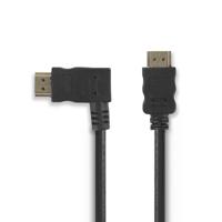 Nedis CVGB34250BK15 High Speed Hdmi™-kabel Met Ethernet Hdmi™-connector - Hdmi™-connector Links Haaks 1,5 M Zwart - thumbnail