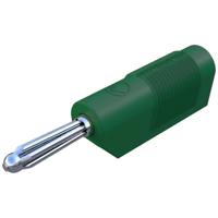 SKS Hirschmann BSB 20 K Pluimstekker Stekker, recht Stift-Ø: 4 mm Groen 1 stuk(s) - thumbnail