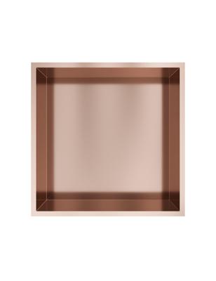 Hotbath &MORE Inbouwnis 30x30x10cm Geborsteld Koper PVD