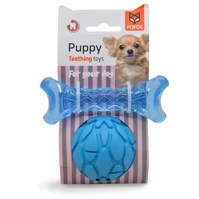 Fofos puppy bot en bal blauw - thumbnail