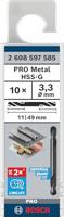 Bosch Accessoires Dubbele eindboor 3,3 x 11 x 49 mm 10st - 2608597585 - thumbnail