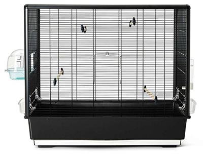 SAVIC VOGELKOOI PRIMO 60 KNOCK DOWN ZWART 80X50X70 CM