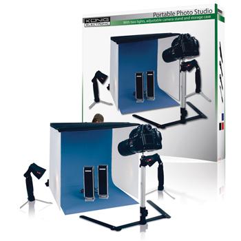 Fotostudio XL compleet met blue screen, statief en lampen. Met 4... Fotostudio XL compleet met blue screen, statief en lampen. Met 4...