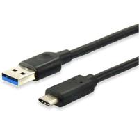Equip 128345 USB-kabel (0,5 m, USB C, USB A, 3.2 Gen 1), 5000 Mbit/s, zwart - thumbnail