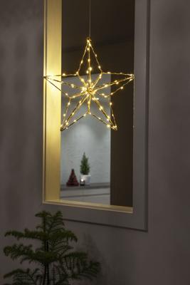 Konstsmide 1802-993 Deurkrans met verlichting Ster Barnsteen LED Zilver Energielabel: G (A - G) Konstsmide 1802-993 Deurkrans met verlichting Ster Barnsteen LED Zilver Energielabel: G (A - G)
