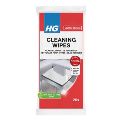 HG Glasreiniger wipes pak a 20 stuks HG Glasreiniger wipes pak a 20 stuks