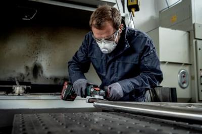 Metabo WVB 18 LT BL 11-125 Quick Inox Accu Haakse Slijper | 18V | Excl. accu&apos;s en lader - 613091850