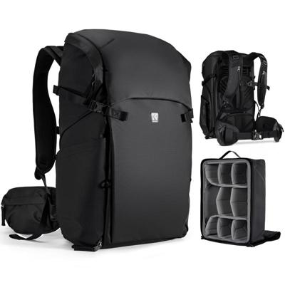K&F Concept backpack 30L foto rugzak zwart met 15 inch laptopvak