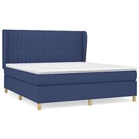 Boxspring met matras stof blauw 160x200 cm - thumbnail