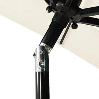 Parasol 3-laags met aluminium paal 2x2 m zandkleurig - thumbnail