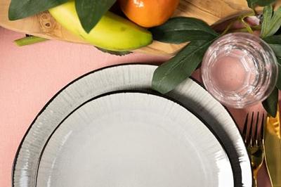 Cookinglife Serviesset Nola Warm Grey - 18-delig / 6 personen - 6 dinerborden, 6 ontbijtborden en 6 kommen