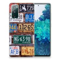 Samsung Galaxy S20 FE | Siliconen hoesje | met foto Kentekenplaten - thumbnail