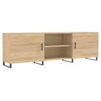 Tv-meubel 150x30x50 cm bewerkt hout sonoma eikenkleurig - thumbnail
