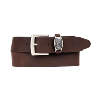 Petrol Riem met gesp (40448) Bruin - thumbnail