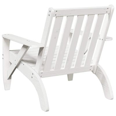 Tuinstoel Adirondack 75x77x77 cm massief grenenhout wit