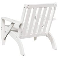 Tuinstoel Adirondack 75x77x77 cm massief grenenhout wit - thumbnail