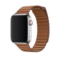 Apple origineel Leather Loop Apple Watch large 42mm / 44mm / 45mm Saddle Brown - MXAF2ZM/A - thumbnail