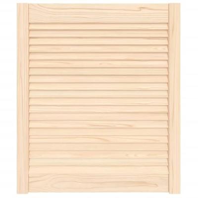 VidaXL Kastdeur met lamellen 69x59,4 cm massief grenenhout VidaXL Kastdeur met lamellen 69x59,4 cm massief grenenhout