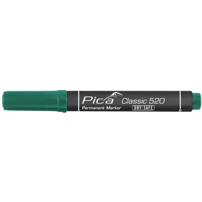 Pica Permanentmarker | groen | streepbreedte 1-4 mm | ronde punt | 10 stuks - 520/36 520/36