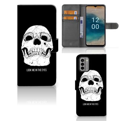 Telefoonhoesje met Naam Nokia G22 Skull Eyes Telefoonhoesje met Naam Nokia G22 Skull Eyes