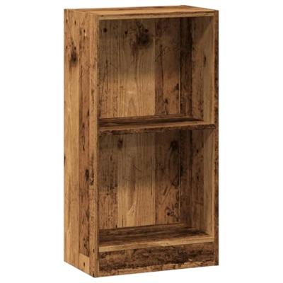 Boekenkast 40x24x76 cm bewerkt hout oud houtkleurig