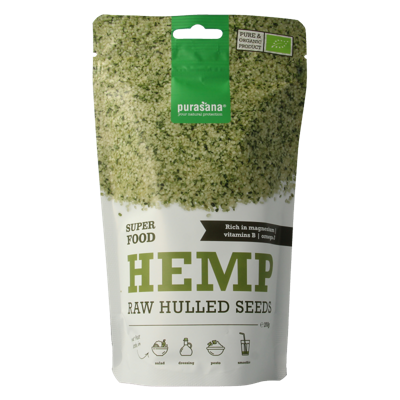 Purasana Gepeld hennepzaad hulled hemp seeds bio 200 Gram Purasana Gepeld hennepzaad hulled hemp seeds bio 200 Gram