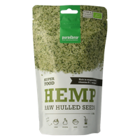 Purasana Gepeld hennepzaad hulled hemp seeds bio 200 Gram - thumbnail