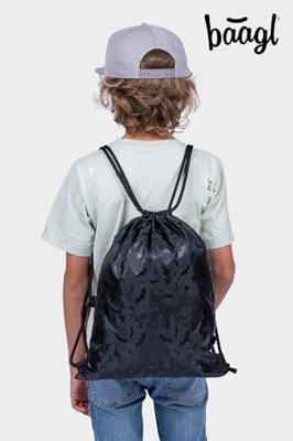 Baagl Batman Gymtas Zwart Baagl Batman Gymtas Zwart