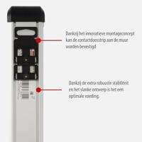 Brennenstuhl 1391030000 Stekkerdoos met schakelaar Zilver-zwart Randaarde stekker 1 stuk(s) - thumbnail