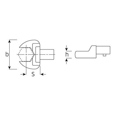 Stahlwille insteeksteeksleutel 14x18 25mm
