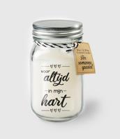 Geurkaars in glas - Altijd in mijn hart - thumbnail