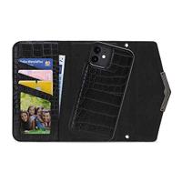 Mobilize 2in1 Elegant Magnet Clutch Apple iPhone 12 Mini Black Croco - thumbnail