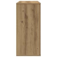 Dressoir 90x29,5x65 cm bewerkt hout artisanaal eikenkleur - thumbnail