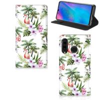 Huawei P30 Lite New Edition | Hoesje maken | Flamingo Palms - thumbnail