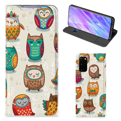 Samsung Galaxy S20 | Hoesje maken | Vrolijke Uilen Samsung Galaxy S20 | Hoesje maken | Vrolijke Uilen