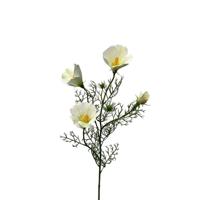 Roberts Collection Kunstbloem hibiscus spray 68cm wit - thumbnail