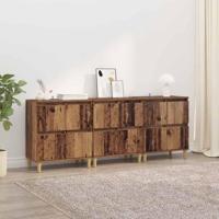 Dressoirs 3 pcs Oud Hout 60 x 35 x 70 cm Bewerkt hout - thumbnail