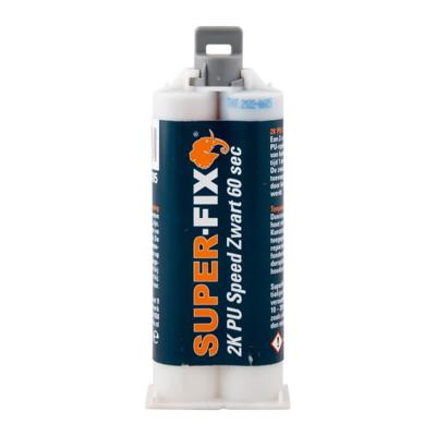 Super-Fix 2K PU Speed 60sec zwart (50ml)