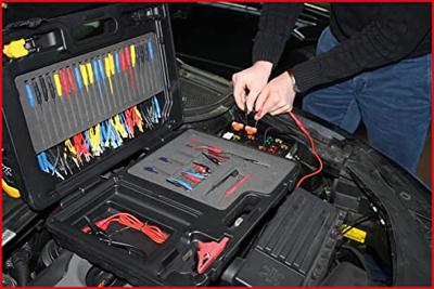 KS Tools 1500950 12/24V master-diagnose test- en meetkabelset, 92-delig (l x b x h) 400 cm x 300 mm x 200 mm