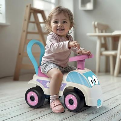 Dolu loopauto roze/wit